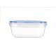 Fiambrera Hermética Leknes 30113 Transparente Polipropileno Cuadrada 1,4 L 14,5 x 8,5 x 20 cm (12 Unidades)