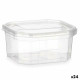 Fiambrera Rectangular con Tapa Leknes BS370ROI Transparente Polipropileno 370 ml 10,7 x 5,5 x 11,7 cm (24 Unidades)