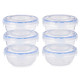 Set de Fiambreras Leknes 30502 Azul Transparente Plástico 800 ml 15,5 x 7,5 x 15,5 cm Hermético (8 Unidades)
