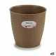 Planter Stefanplast Brown Plastic 19 x 17,5 x 19 cm (12 Units)