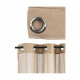 Cortina Beige 140 x 0,1 x 260 cm (6 Unidades)