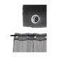 Curtain 140 x 260 cm Grille Black (6 Units)