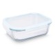 Fiambrera Vivalto C2-2260K Transparente Silicona Vidrio de Borosilicato 2,2 L 27 x 9 x 22 cm (6 Unidades)