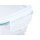 Fiambrera Vivalto C2-1500K Transparente Silicona Vidrio de Borosilicato 1,5 L 24,5 x 7,6 x 19 cm (12 Unidades)