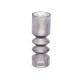 Jarrón Rayas Gris Cristal 8 x 23 x 8 cm (8 Unidades)