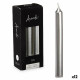 Set de Velas Acorde 123-E-AR Plateado 2 x 2 x 15 cm (12 Unidades)