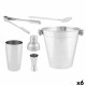 Cocktail Set Kinvara 1351-1850 Silver Stainless steel 250 ml 5 Pieces (6 Units)