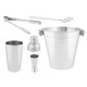 Cocktail Set Kinvara 1351-1850 Silver Stainless steel 250 ml 5 Pieces (6 Units)