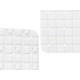 Non-slip Shower Mat Berilo BM509S - 314 White PVC 50,3 x 50,3 x 0,7 cm Frames (6 Units)