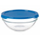 Fiambrera Redonda con Tapa Pasabahce Chefs Azul 595 ml 14 x 6,3 x 14 cm (6 Unidades)