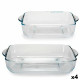 Set de Fuentes de Cocina Pasabahce Borcam Cuadrada (4 Unidades)