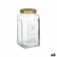 Tarro Pasabahce Homemade Transparente Dorado 3 L (6 Unidades)