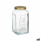 Tarro Pasabahce Homemade Transparente Dorado 3 L (6 Unidades)