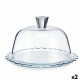 Tartera Pasabahce Petite Patisserie Transparente Vidrio 26,4 x 15,5 x 26,4 cm Ondas (2 Unidades)