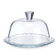 Tartera Pasabahce Petite Patisserie Transparente Vidrio 26,4 x 15,5 x 26,4 cm Ondas (2 Unidades)