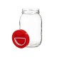 Tarro Vivalto 181 Rojo 2 L Tapa con asa (6 Unidades)