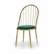 Chair Bars Green Golden 48 x 95,5 x 48 cm (2 Units)
