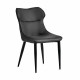 Armchair Black Anthracite Steel 49 x 86 x 60 cm (2 Units)