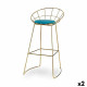 Taburete Azul Dorado Hierro 51 x 94 x 52 cm (2 Unidades)