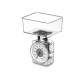 kitchen scale Kinvara KS-01-T 1KG Transparent 1 kg 400 ml (12 Units)