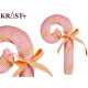 Christmas bauble Stick Pink 15 x 27 x 4 cm (12 Units)
