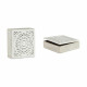 Caja Decorativa Blanco Madera 22 x 7,5 x 22 cm (4 Unidades)