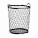 Cesto Negro Metal 40 L 31 x 54,7 x 46,5 cm (4 Unidades)