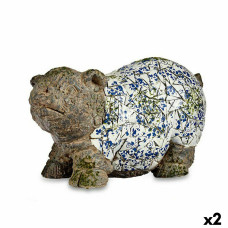 Figura Decorativa para Jardín Ibergarden ZD18061 Poliresina Cerdo 20,5 x 26 x 47 cm (2 Unidades)