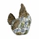 Figura Decorativa para Jardín Ibergarden ZD18060 Poliresina Gallina 22,5 x 39 x 34 cm (2 Unidades)