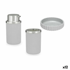 Bath Set Berilo 3318-2 Grey Plastic (12 Units)
