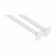 Barra para Cortinas Berilo B0769L Blanco Aluminio 80 cm De ducha (24 Unidades)