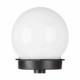 Baliza Ibergarden 10 CM BALL Blanco Negro Plástico 10 x 34,5 x 10 cm Bola Carga solar (12 Unidades)