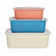 Set de Cajas Organizadoras Apilables Bambú Melamina (6 Unidades)