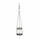Portavelas Ibergarden HW99-1108 Metal Cristal 15,5 x 85,5 x 15,5 cm (12 Unidades)