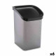 Papelera Berilo D093-2 Gris oscuro Plástico 23 L Basculante (6 Unidades)