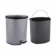 Papelera con Pedal Berilo D004-2 Gris oscuro Plástico 6 L (6 Unidades)