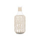 Bottle 21638W White Transparent 19 x 48 cm Decorative (2 Units)