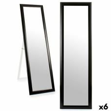 Espejo de pie Negro Madera Cristal 38 x 134 x 2,5 cm (6 Unidades)