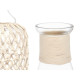 Bottle 21639W White Transparent 18 x 38 cm Decorative (4 Units)