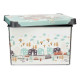Caja de Almacenaje con Tapa Kipit STYLE BOX-22L-6 Plástico Carretera 22 L 29,5 x 23,5 x 39,5 cm Infantil (12 Unidades)