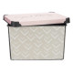 Caja de Almacenaje con Tapa Kipit Vibes Rosa Plástico Flechas 17 L 28 x 22 x 37 cm (12 Unidades)
