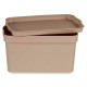 Caja de Almacenaje con Tapa Kipit TP592-3 Beige Plástico 2,3 L 13,5 x 11 x 20 cm (24 Unidades)