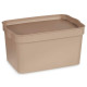 Caja de Almacenaje con Tapa Kipit TP592-3 Beige Plástico 2,3 L 13,5 x 11 x 20 cm (24 Unidades)