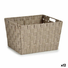 Cesto para la Ropa Kipit A3-6875 Beige Tela 10 L 25 x 20 x 35,5 cm (12 Unidades)