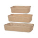 Set de Bandejas organizadoras Kipit 041271-5 Beige Plástico Rectangular 6 Unidades