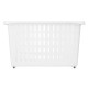 Multi-purpose basket Kipit G-327 White Plastic 17,5 x 26 x 46 cm With wheels (12 Units)