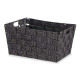 Multi-purpose basket Kipit A3-6883 Black Cloth 20 x 14 x 30 cm (18 Units)