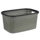 Cesto para la Ropa Kipit TP7001-2 Gris Plástico 36 L 36 x 25,5 x 53 cm (12 Unidades)