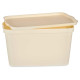 Caja de Almacenaje con Tapa Kipit TP596-3 Crema Plástico 24 L 29,3 x 24,5 x 45 cm (6 Unidades)