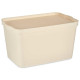 Caja de Almacenaje con Tapa Kipit TP596-3 Crema Plástico 24 L 29,3 x 24,5 x 45 cm (6 Unidades)